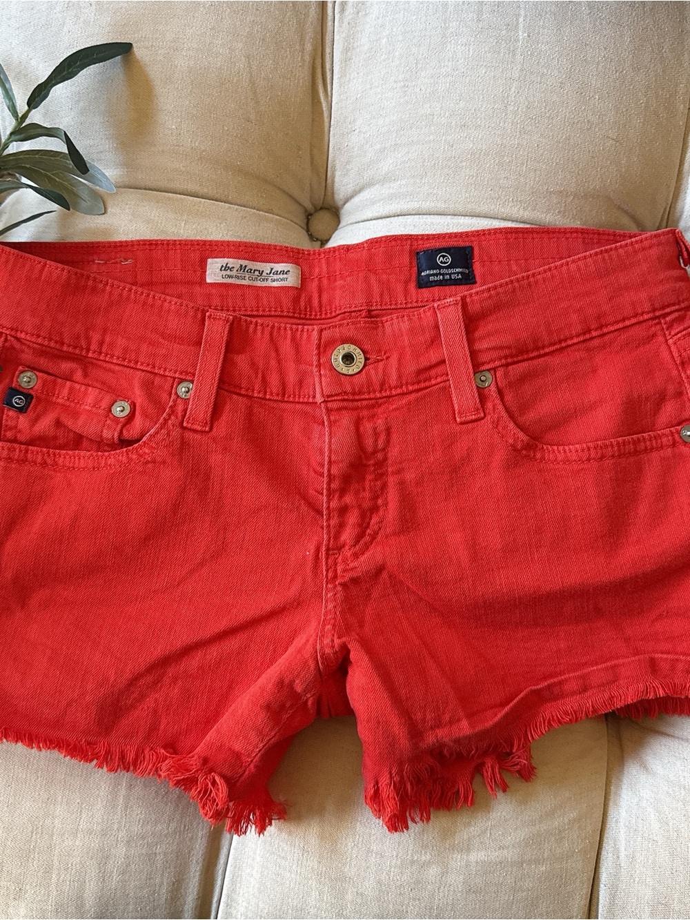 Adriano Goldschmied AG Mary Jane denim shorts size 27